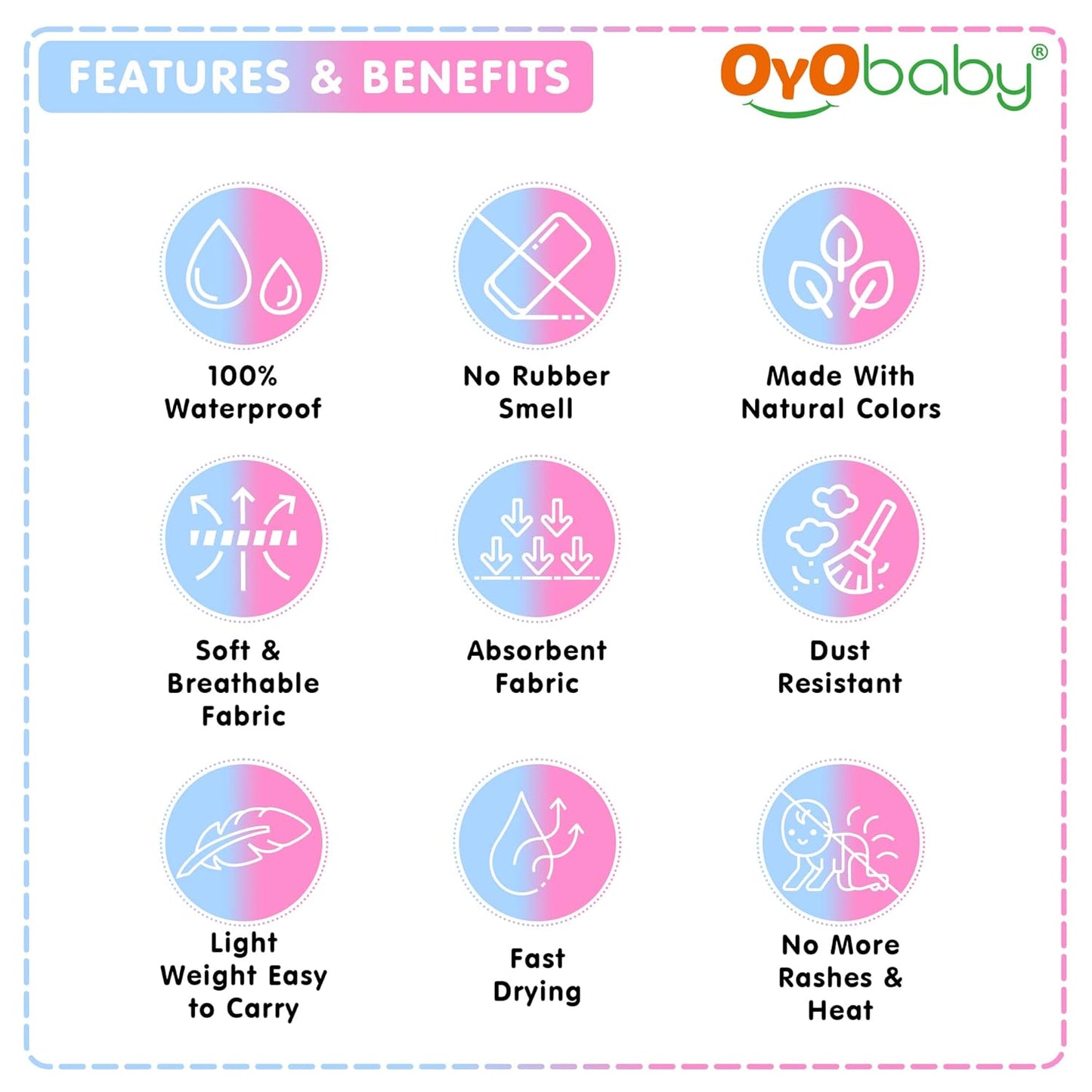 Baby Waterproof Baby Bed Protector Wollen Blend Dry Sheets For New Born Babies | Reusable Mats | Cot & Bassinet Gift Pack, Size : 70Cm X 50Cm | Grey + Maroon.